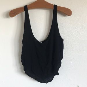 Tank top with layered bottom
